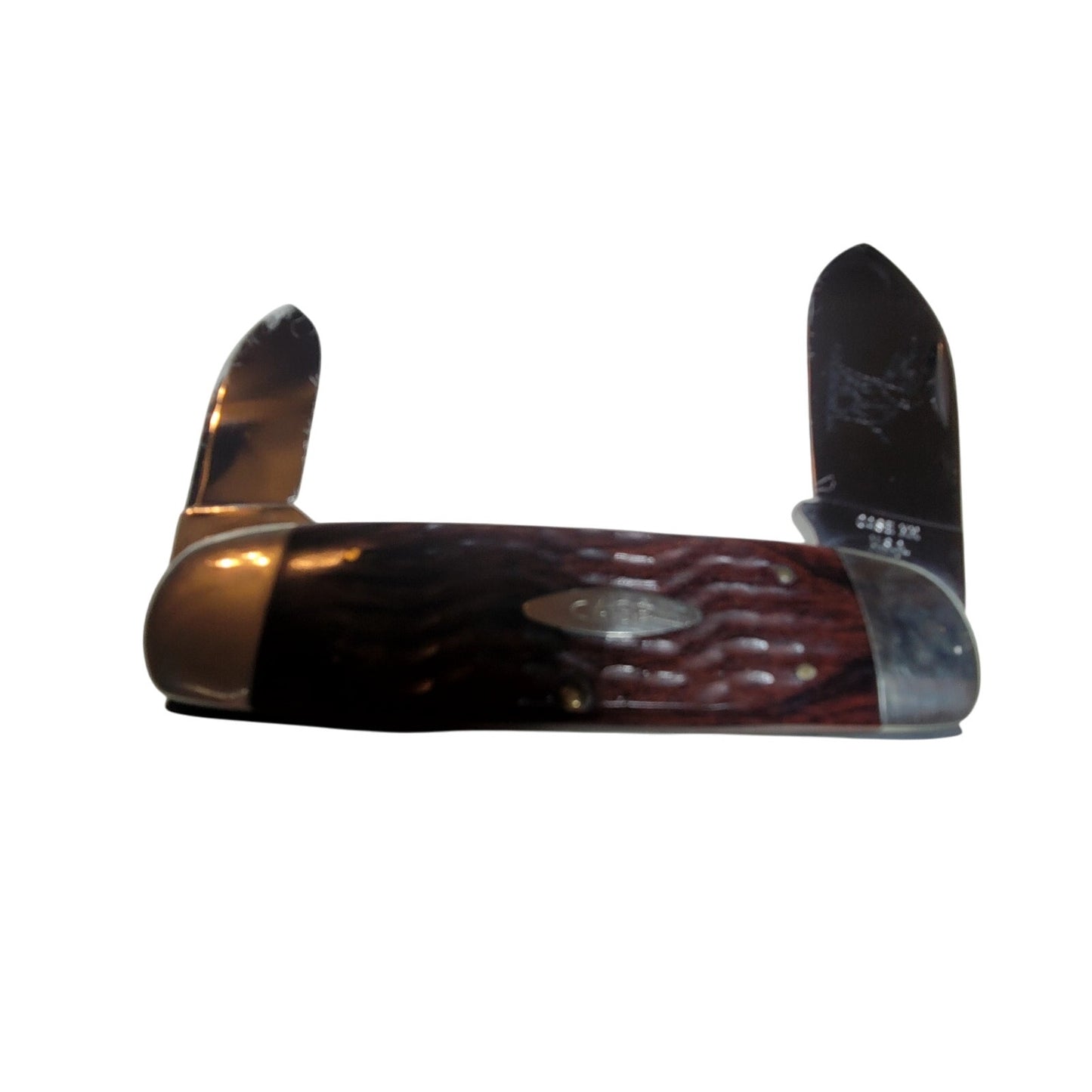 Case XX Pocket KNIFE 5 dot Elephant Toenail 6250 Brown Jigged Bone Sunfish 1975