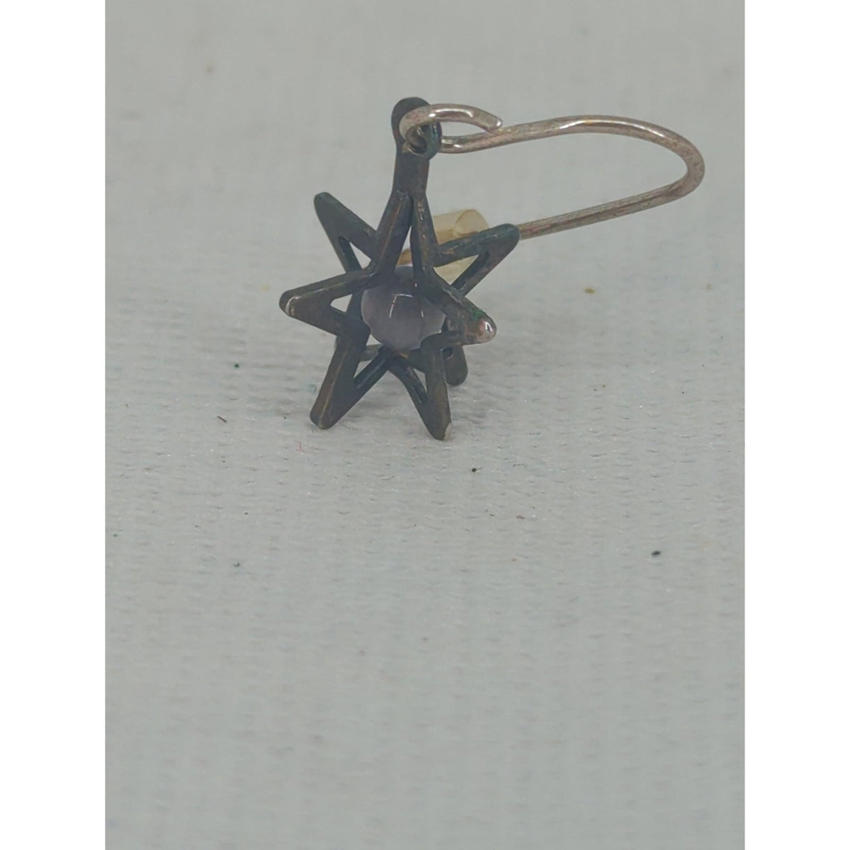 Vintage Y2K Celestial Star Fishhook Earrings Indie Sleaze Grunge Gothic Jewelry