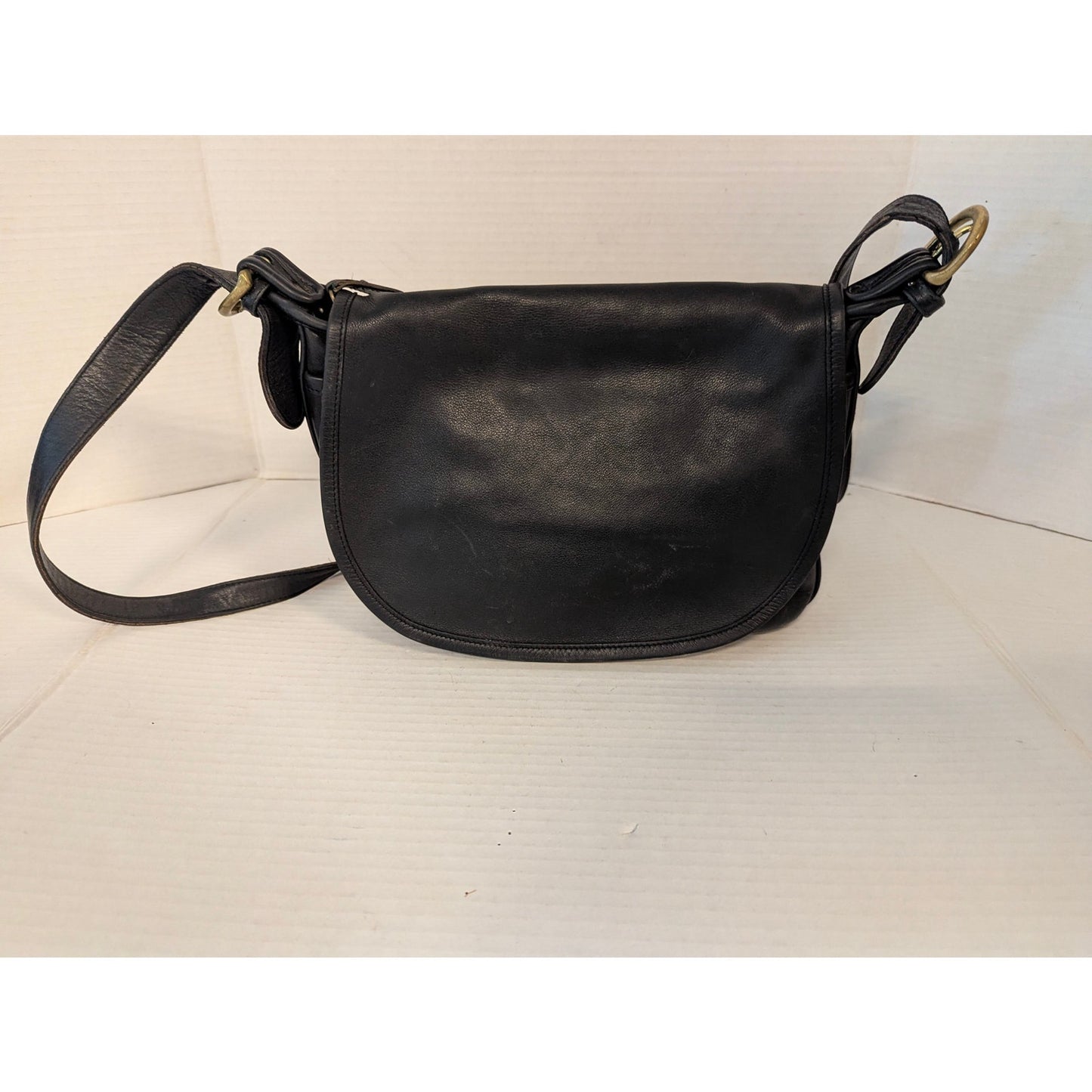 Vintage Coach Soho Fletcher Bag Black Leather Crossbody Style 4150 USA