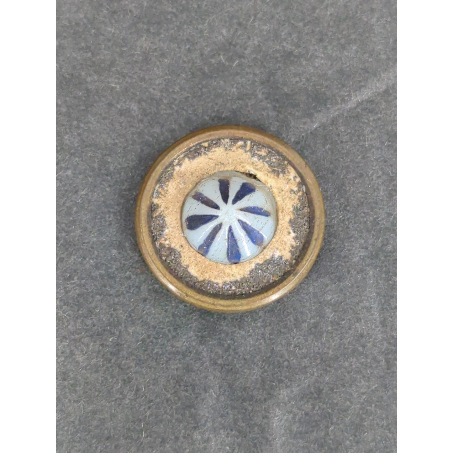 LOT VV of 10 Antique Vintage Victorian Brass Mixed Materials Buttons ESTATE FIND