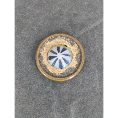 LOT VV of 10 Antique Vintage Victorian Brass Mixed Materials Buttons ESTATE FIND