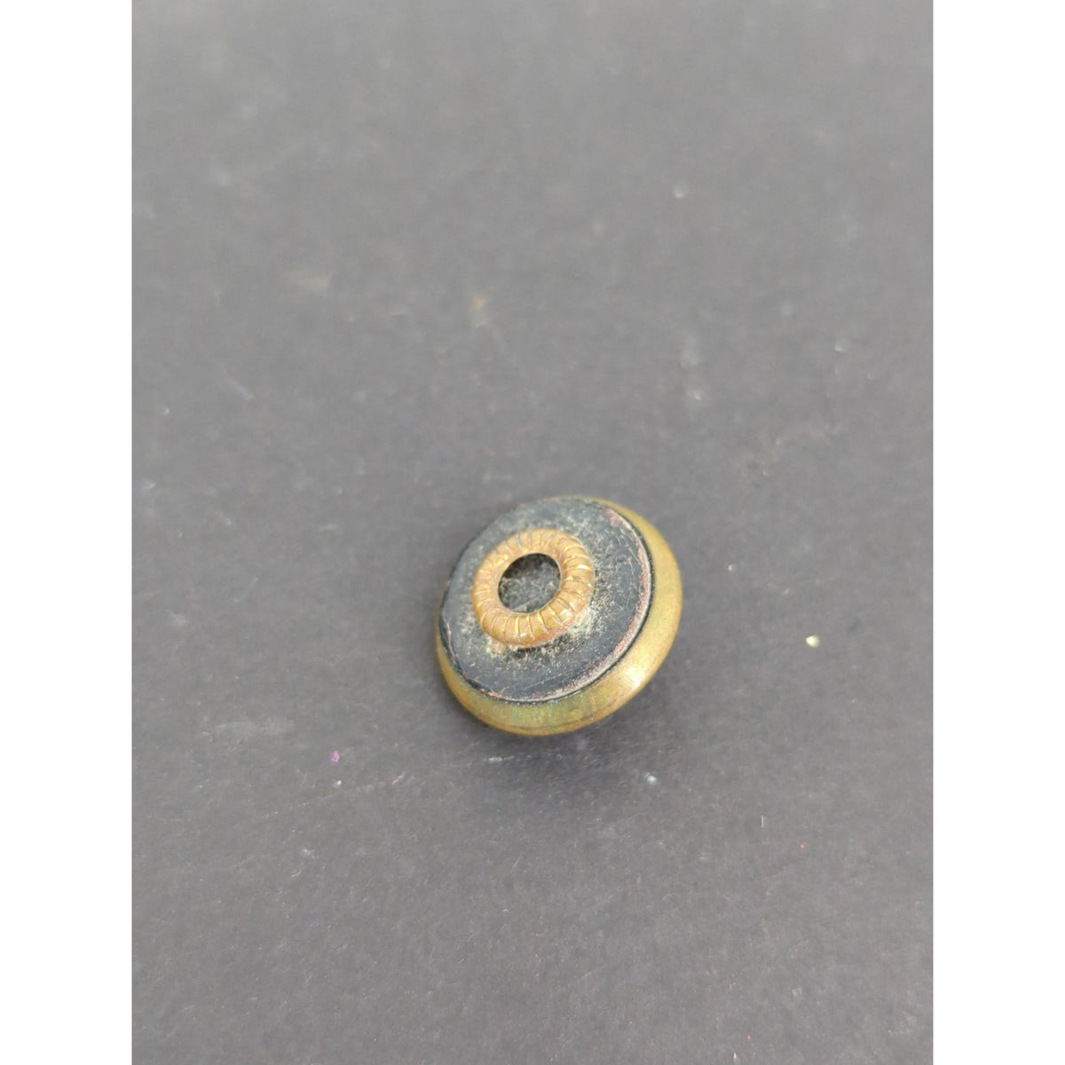 LOT of 10 Antique Vintage Victorian Brass Mixed Materials Buttons ESTATE FIND I