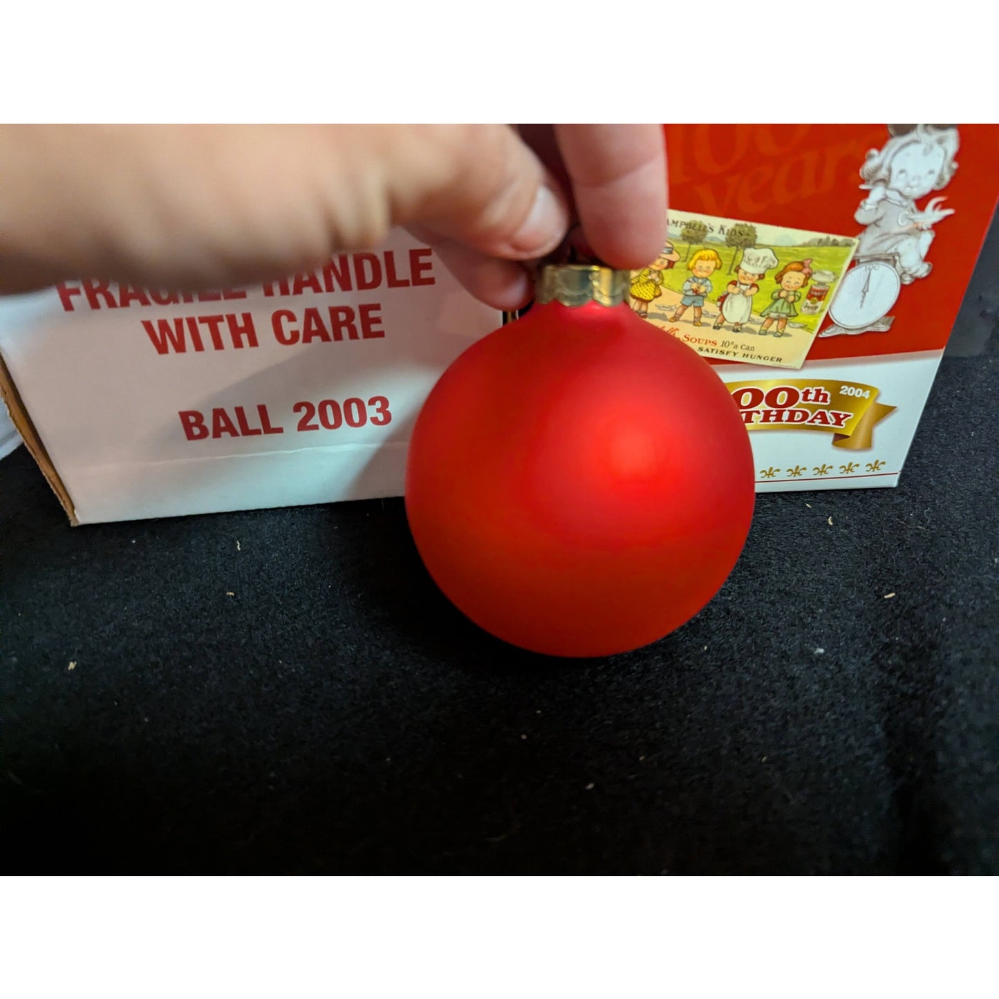 Vintage 2003 Campbell's Kids 100 Birthday Collector's Edition Christmas Ornament