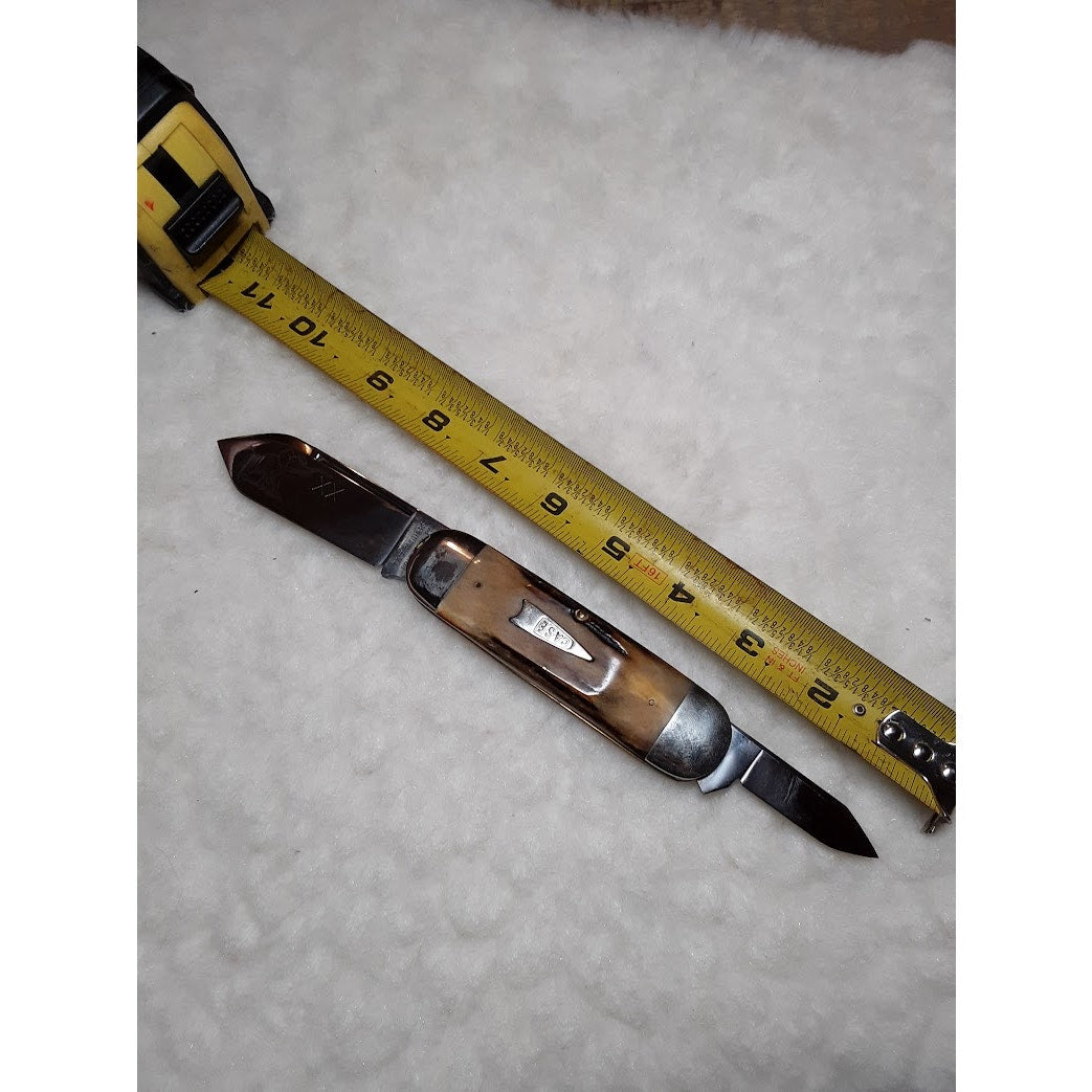 Case XX Tested Folding Pocket KNIFE Elephant Toenail 52050 Sambar Stag  94