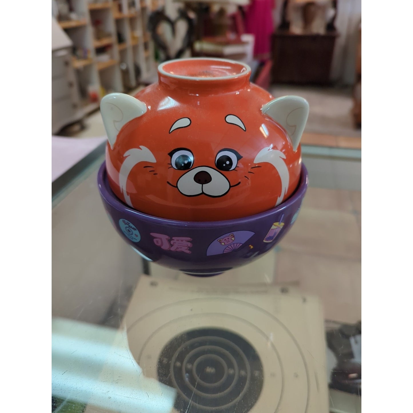 Disney Pixar Turning Red Mei Panda Ceramic Noodle Bowl Set