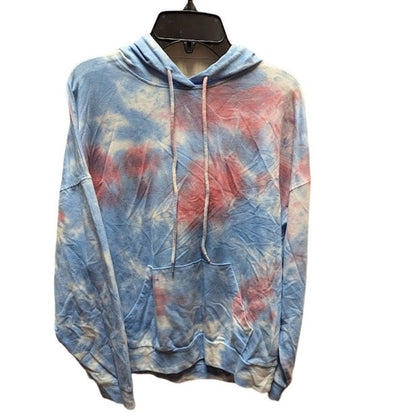 All in Favor Hoodie Tie Dye red white blue kangaroo pocket size XS NEW