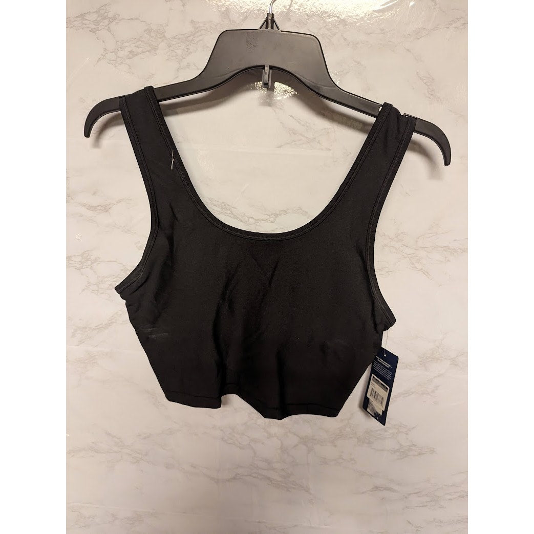 Marika Size Large Black Sports bra NEW removable padded cups full coverage NEW
