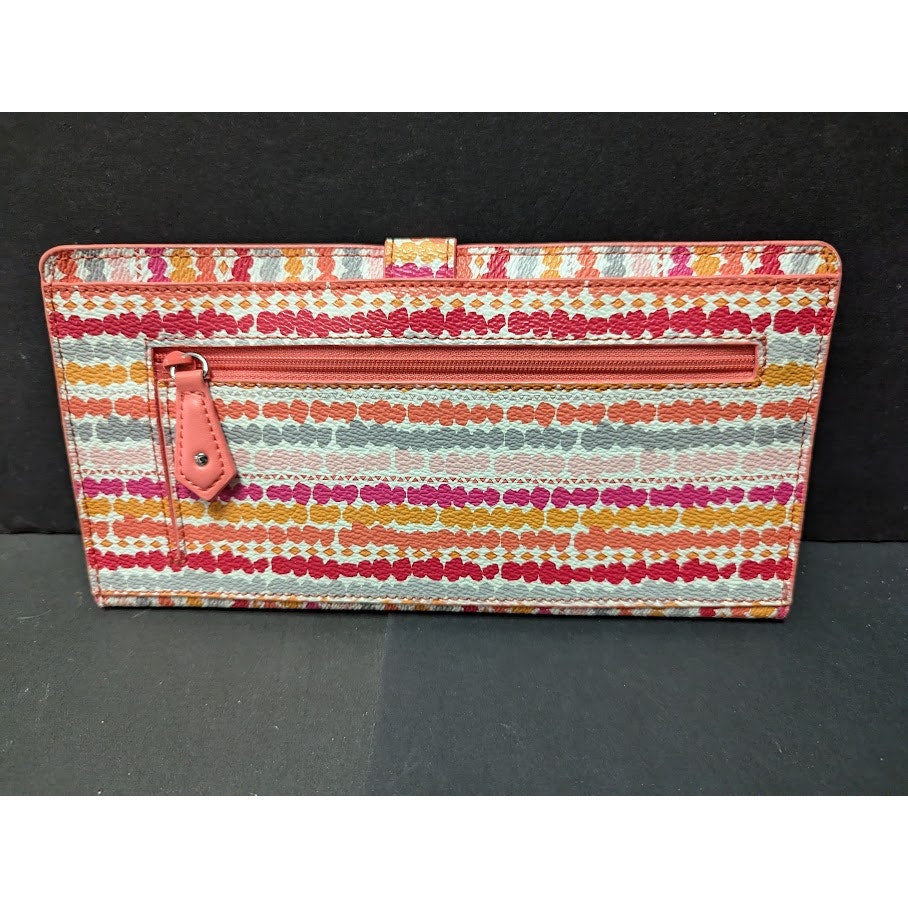 Vera Bradley Slim Travel Organizer Beautiful Sold Out Pattern Confetti Stripe