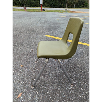Secondhand Sandies: Artcobell avocado green Vintage kids chair school 4 available PRICED individuallyD