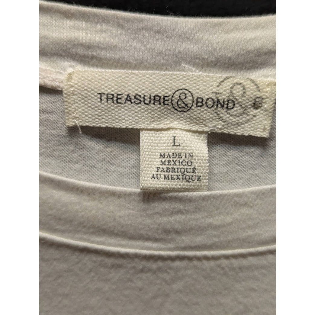 Treasure Bond long sleeve ombre Tshirt Size Large NEW scoop neck soft travel