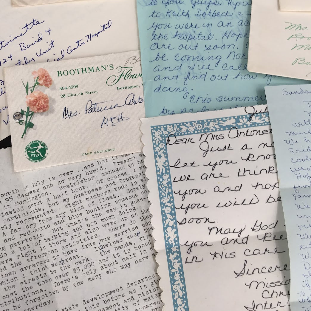 Vintage 70's letters LOT ephemera cursive GREAT cursive Scrapbooking decoupage