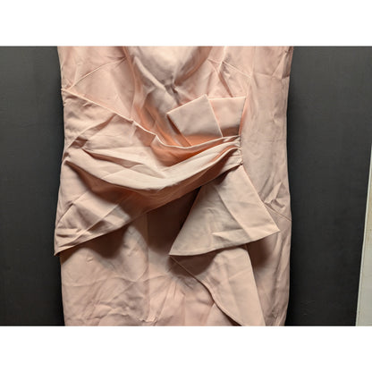 Eliza J Blush Pink Draped Faux Wrap Formal Maxi Gown Plus Size 18 Evening NWT