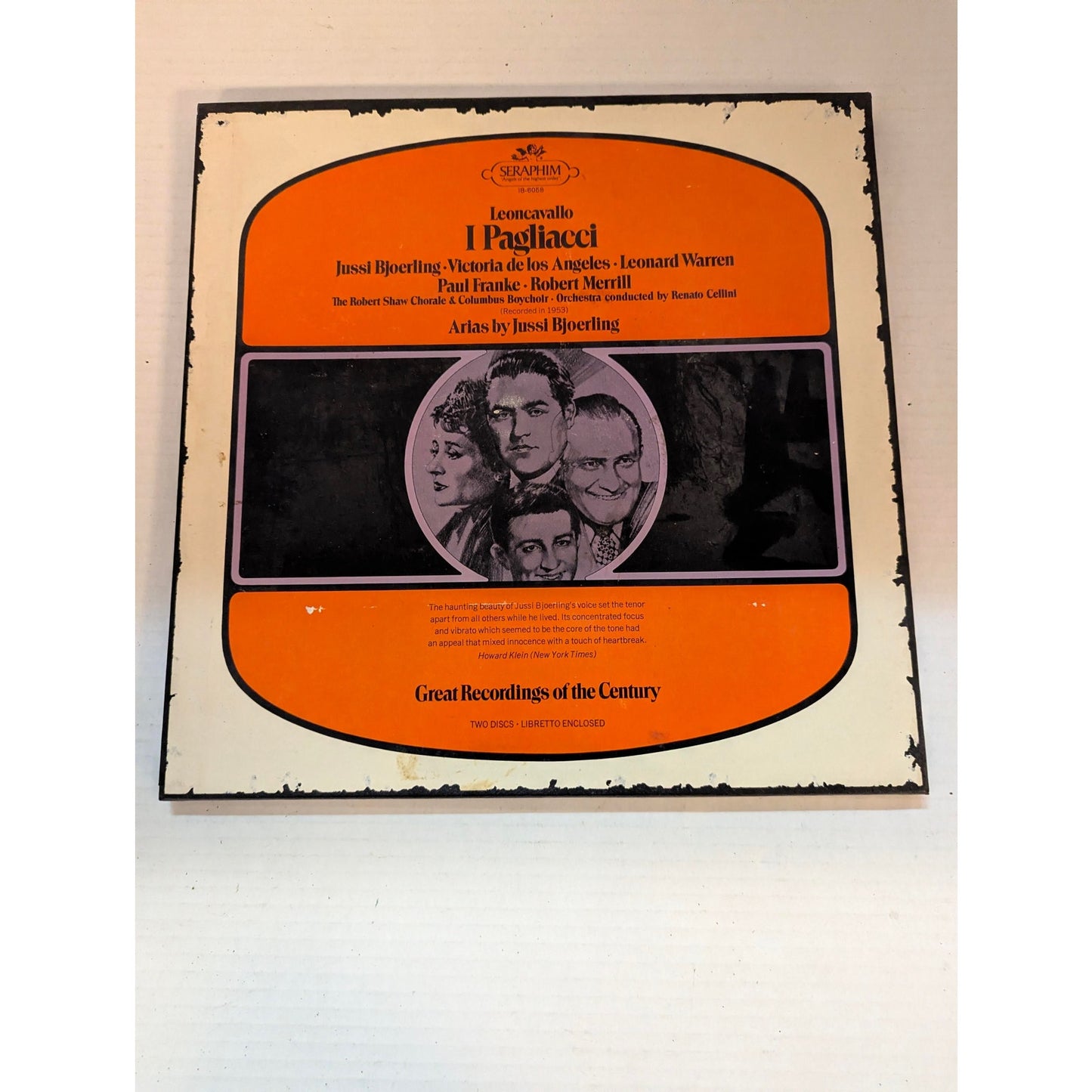 Leoncavallo I Pagliacci Corelli Gobbi Matacic Seraphim IB6058 Stereo 2LP Box Set