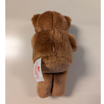 Stuffed Animal PLUSH teddy bear Russ Berrie No. 483 7.5" with Satin heart