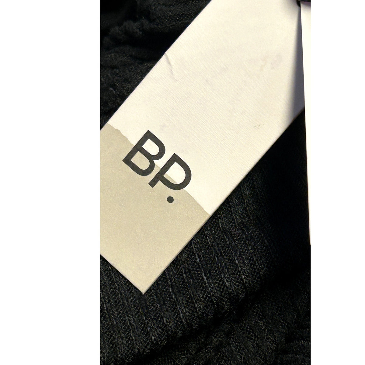 BP. NWT Cozy Ribbed Wrap Bodysuit Sleeveless V-Neck Knit Black Size SMALL