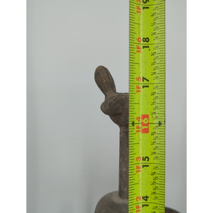 Antique Cast Metal Bird Revolving Candelabra & Cutlery Server Heirloom