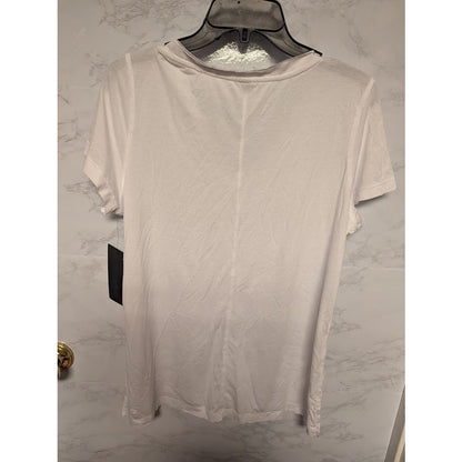 NEW 90 Degree white tee Vneck short sleeves workout casual size medium basics