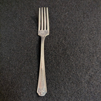 Niagara Silver Plate Glendale Salad Fork 6" Vintage Art Deco Replacement