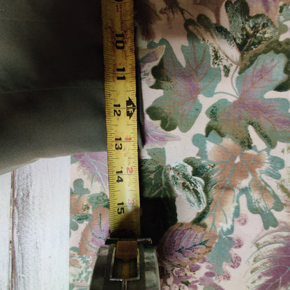Antonio Melani Size 2 Green Wide Leg High Waist Button Front pants Safari Y2K
