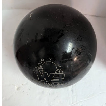Bowling Ball PreDrilled WB Wrecking Ball Urethane bowling ball Black Predrilled