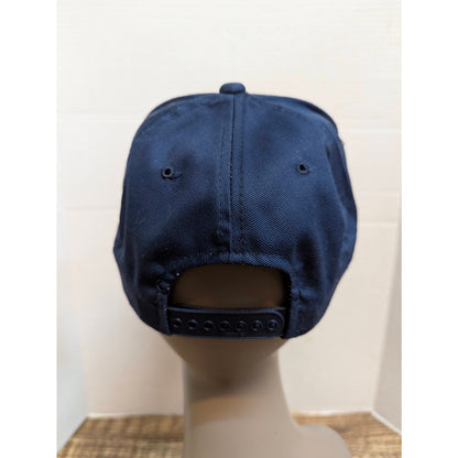 Vintage Mid-Century In-Fisherman Blue Snapback Baseball Cap Hat Retro Y2K