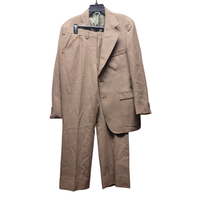 Hart Schaffer & Mark Vintage Rockabilly Mens 2 pc. Suit Tan 36" Waist 40" Jacket