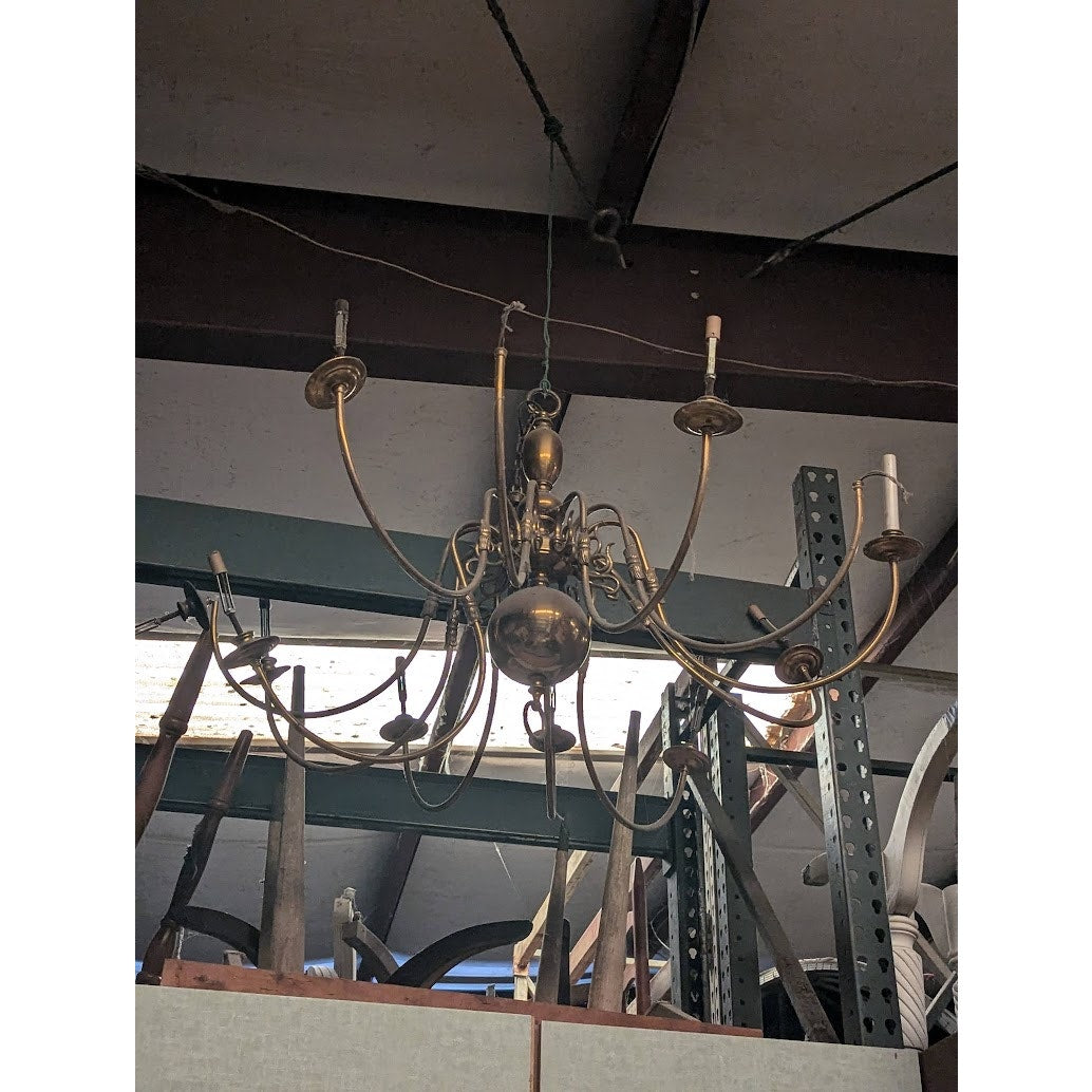 Secondhand Sandies: Two giant large hanging 12 arm brass chandelier Ceiling mount