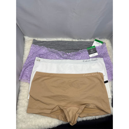 LOT of NEW Underwear Panties Various Colors LARGE ALFANI INC. KLEIN BOYSHORT