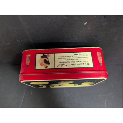 Vintage Coca-Cola Nostalgic Tin Box with Singer Sewing Machine Motif