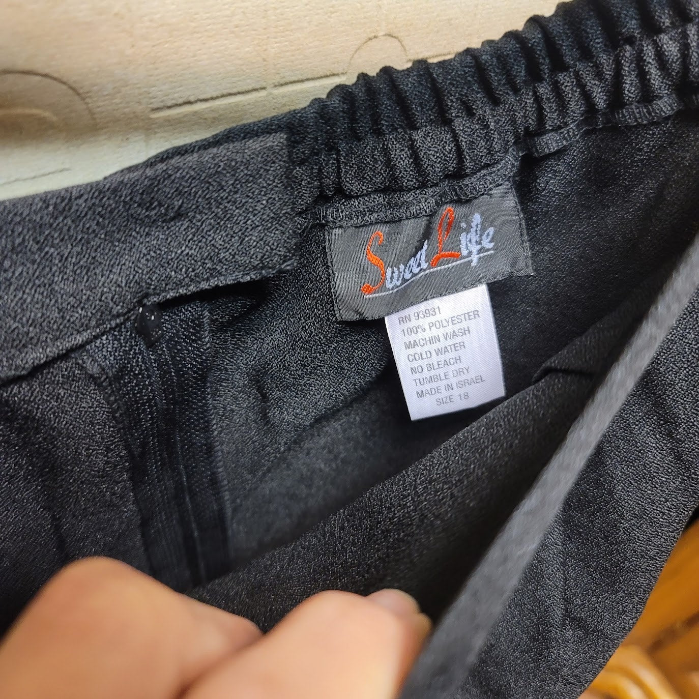 Sweet Life Black 2 pc. skirt set Size 22 Plus Womens Short Sleeve Elastic Waist