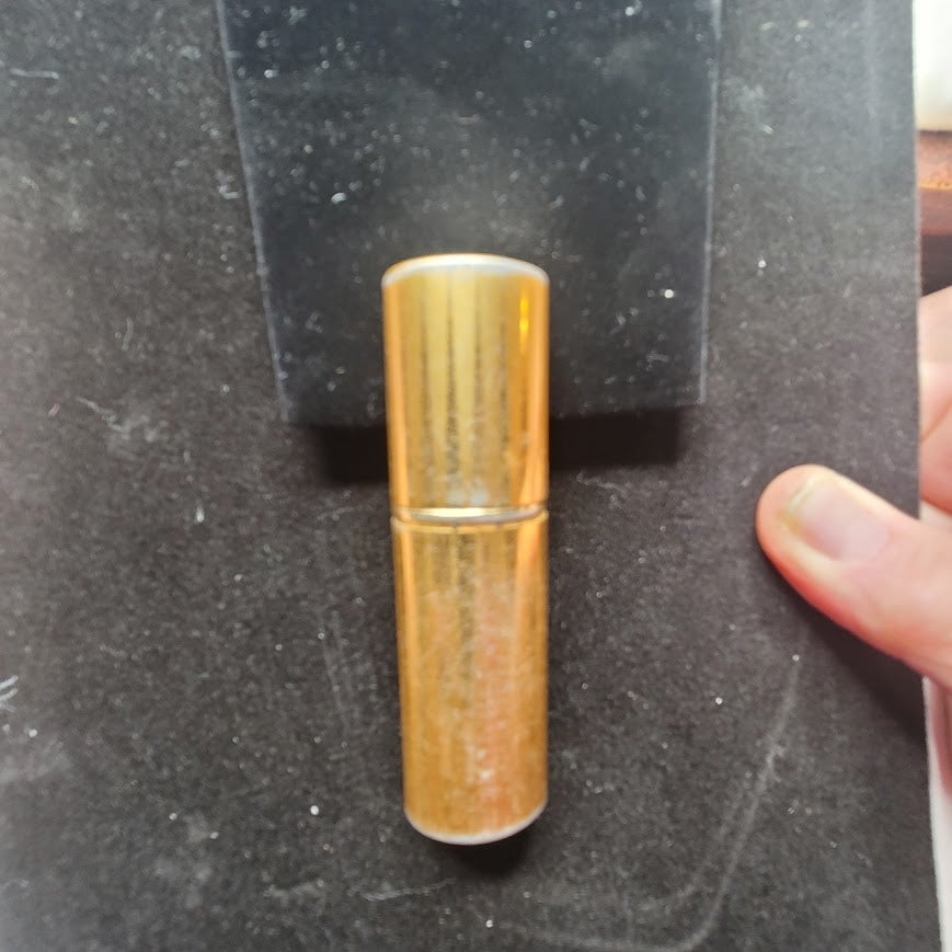 Vintage Refillable Gold Tone Purse Perfume Atomizer Spray Cylinder Case