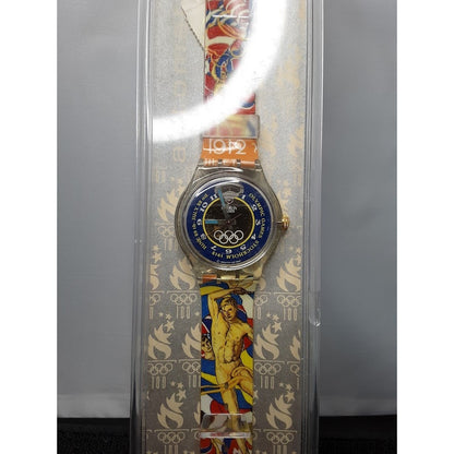 Vintage Swatch Automatic SAZ103 Stockholm 1912 Olympics NIB 1994