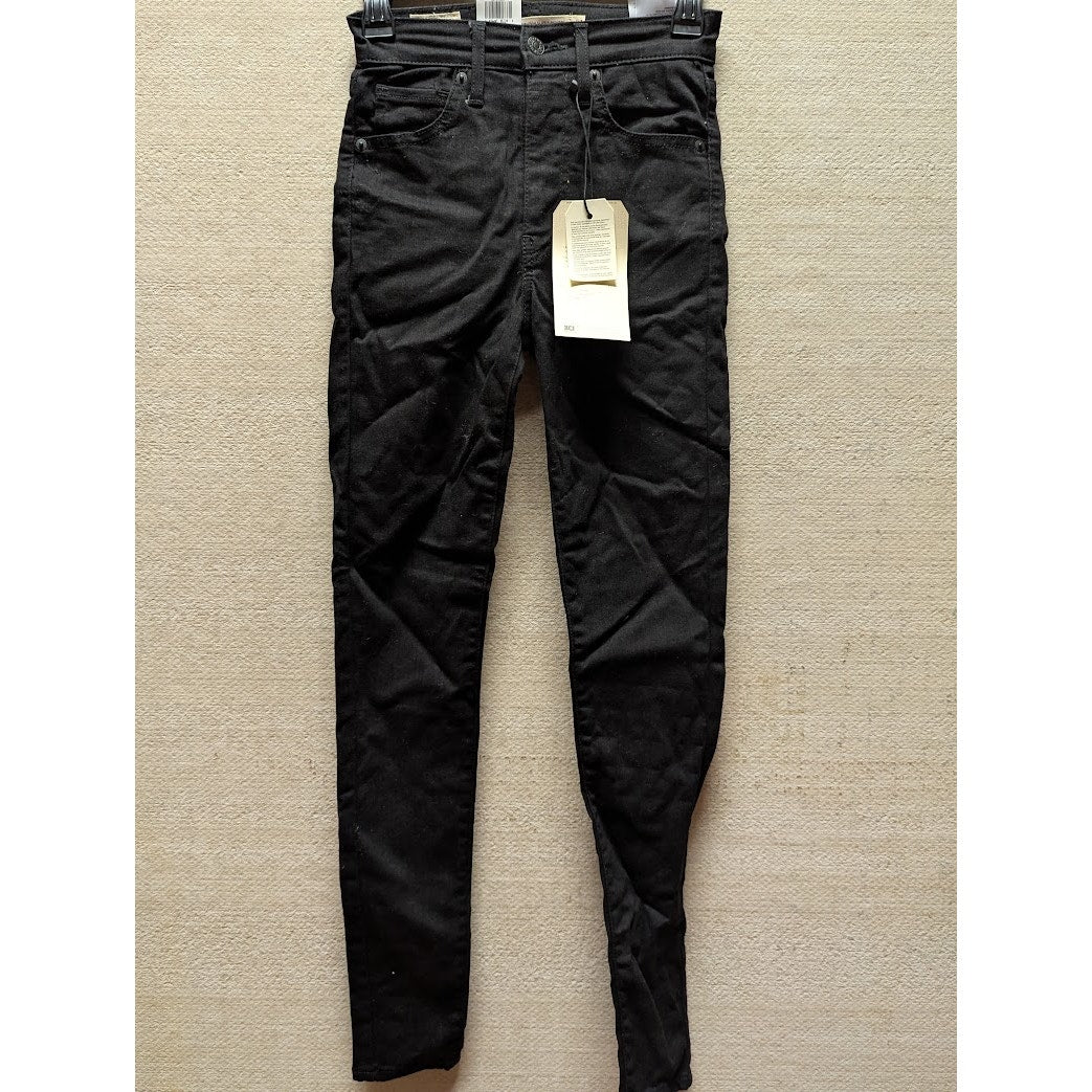 Levi's Women's 721 High Rise Skinny Jeans Size 24 Black