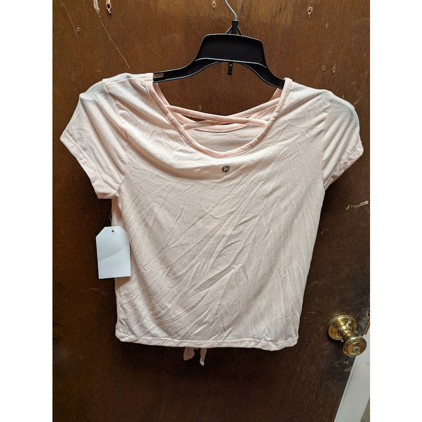 NEW Walking Sunshine Graphic TShirt Short Sleeve LOVE Large pink knot bottom