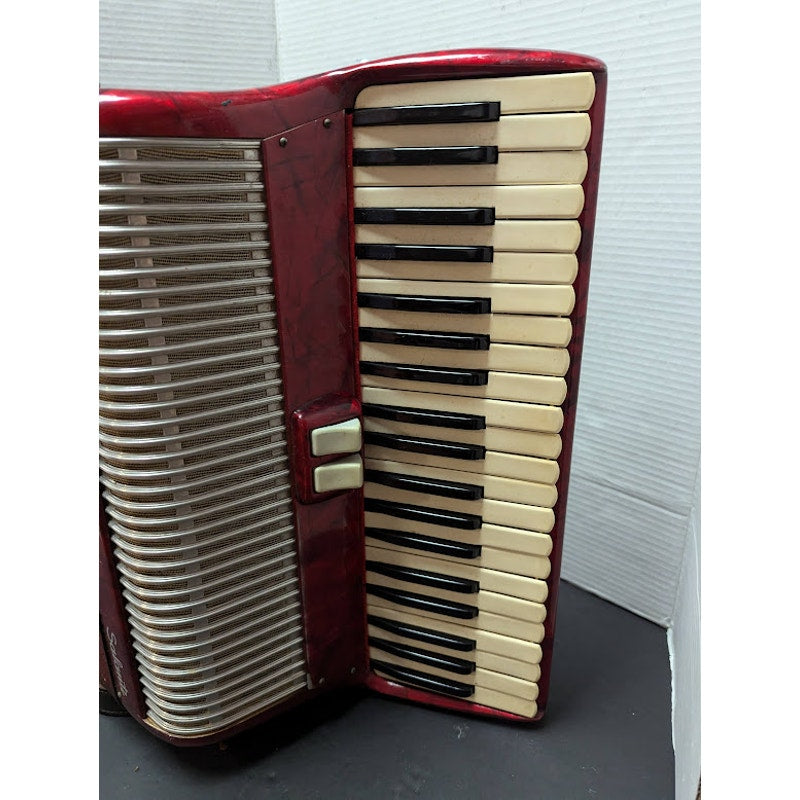 Salanti piano Accordion Red White
