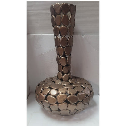 1970s Brutalist Contemporary Modern Large Scale Metal Sculptural Vase