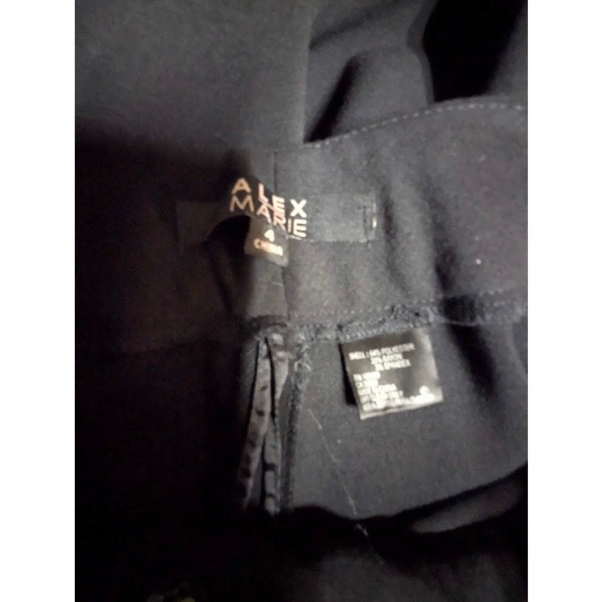 Alex Marie Size 4  Mariah Style 9210M204 black Pants 2" Wasitband