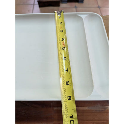 Vintage Tupperware divided lunch/dinner plate TV tray cafeteria-style serve 1535