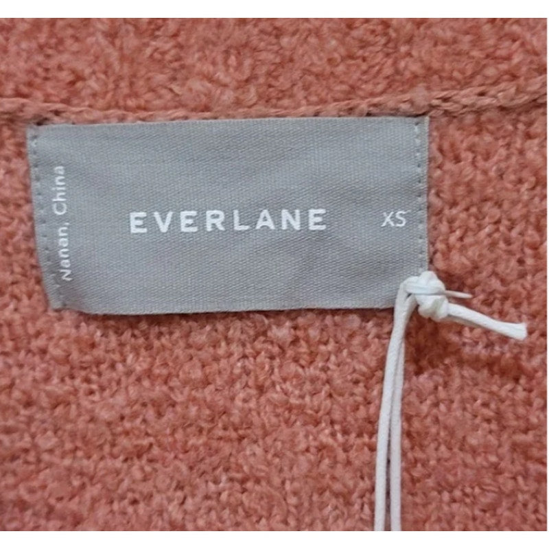 Everlane Coral Teddy Heather Crew Neck Sweater Women XS New Casual Career Winter