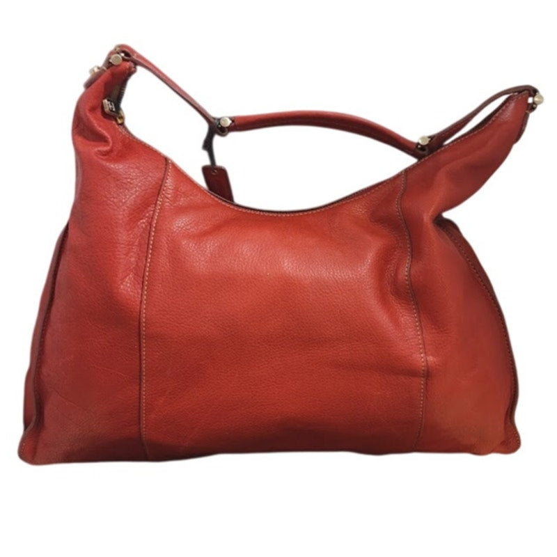 Vintage Liz Claiborne Red / burnt orange NICE Leather Hobo Shoulder Bag