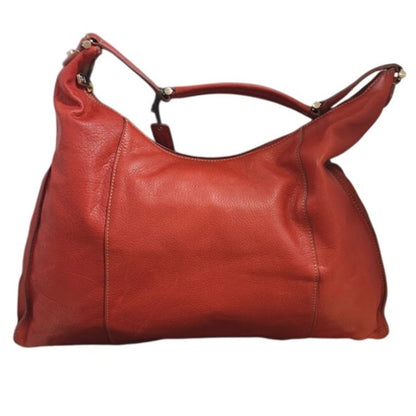 Vintage Liz Claiborne Red / burnt orange NICE Leather Hobo Shoulder Bag