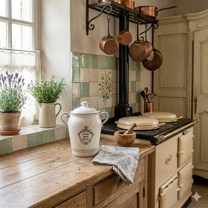 Katie Mandy Ceramic Follow Your Heart Canister Jar Shabby Chic French Country