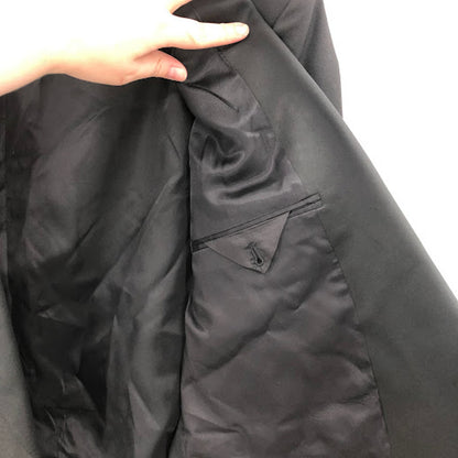 Tuxedo Black Pants Mens 41 Long Made Romania Flat Front 28" Inseam VINTAGE