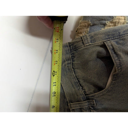 Supermade Retro Jeans Distressed Streetwear 29" x 29" y2K Lady Guadalupe