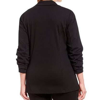 Vince Camuto Ruch Sleeve One-Button Jacket MEDIUM career work Rich Black NWT