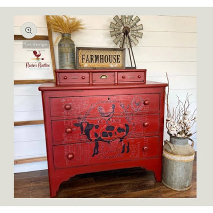 Re-Design with Prima – FARM DELIGHTS - Dry Rub Transfer COW Farmhouse