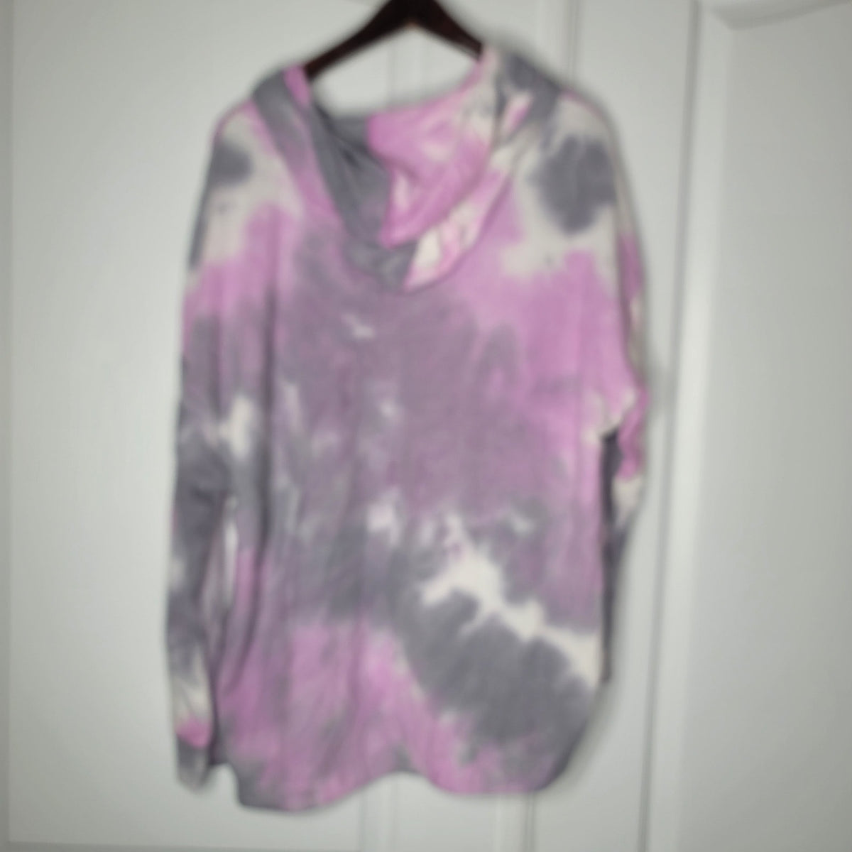 Melloday Purple Tye dye NEW hoodie long sleeve XL sweatshirt