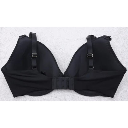 Natori Rose Dream Underwire T-Shirt Bra Sz 32DD in Coal/Black NWT