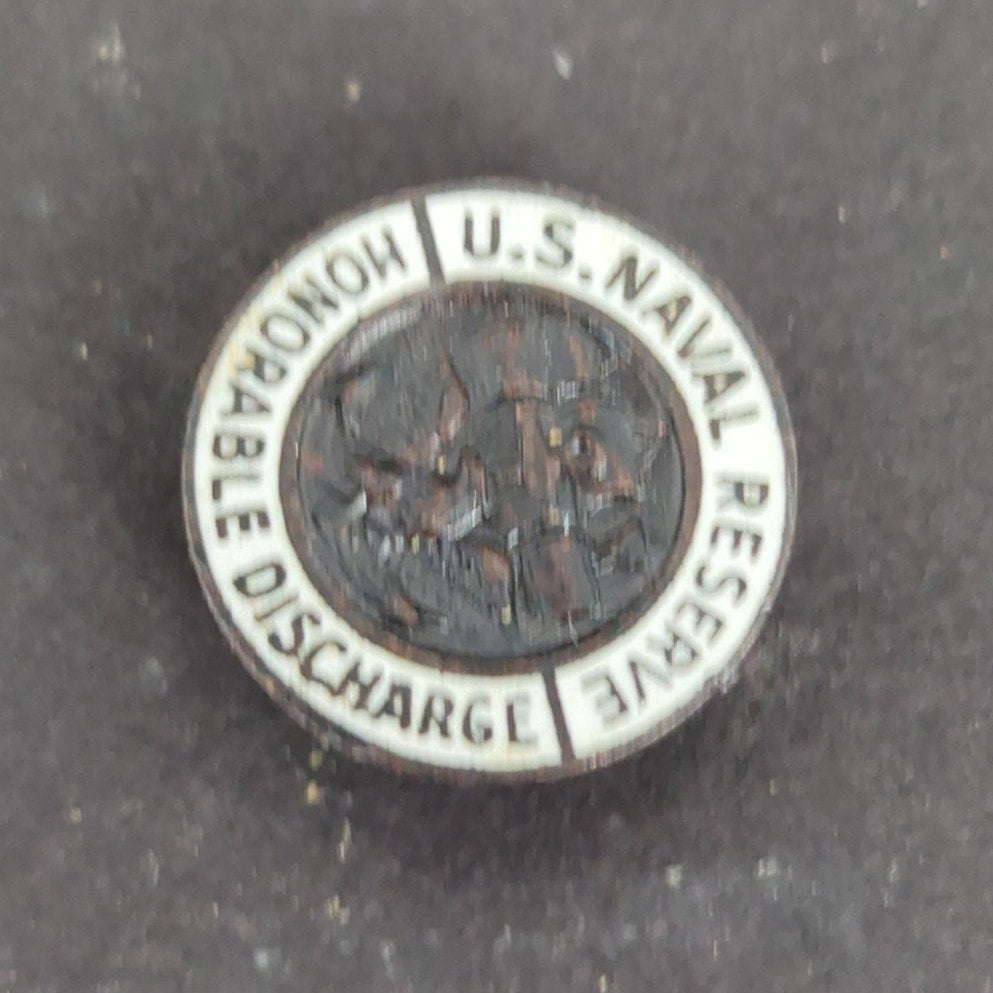 Vintage US Naval Reserve Honorable Discharge Ruptured Duck Lapel Pin WWII