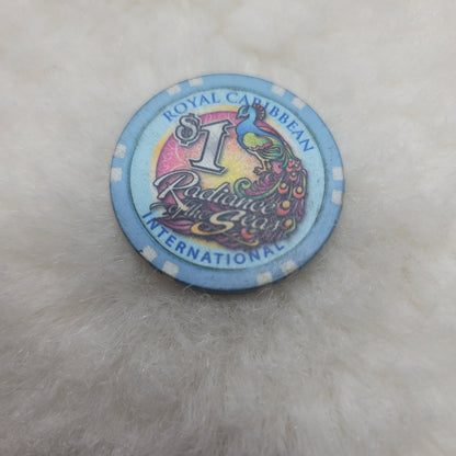 RADIANCE of the Seas Royal Caribbean International $1 Casino Chip GOING AWAY
